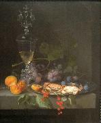 Abraham Mignon Still Life with Crabs on a Pewter Plate painting